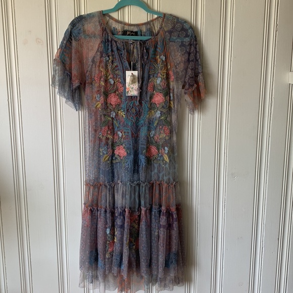 Johnny Was Dani Mesh (Slip) Dress Size XS NWT - Picture 2 of 13